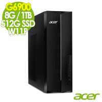 Acer 宏碁 Aspire XC-1760 薄型電腦 (G6900/8G/1TB+512G SSD/W11P)