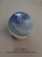 想你的時候看看宇宙就很浪漫！行星水晶球治愈系星球擺件創意禮物