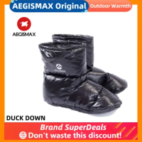 AEGISMAX Winter Camping Down Shoes Feet Cover Ultralight Keep Warm Sleeping Bag Accessories Nature hike Down Gloves Hat Outdoor