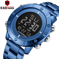2021 New KADEMAN Fashion Sports Mens Watches Top Brand Luxury Waterproof Simple Wrist Watch Men Quartz Clock Relogio Masculino