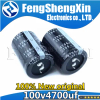 1pcs 100v4700uf 25X50 30X40/50/60 35X40/50 4700UF Audio amplifier power supply filter capacitor