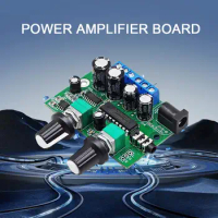 TDA1517P 2.1 Super Bass Mini Micro 3CH Power Amplifier Board 25W+6W+6W DC 6.5-15V Sound Amp Volume Control for Speaker Subw B5V0