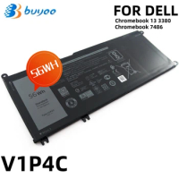 V1P4C Laptop Battery For Dell Chromebook 13 3380 Inspiron Chromebook 14 7486 Series Notebook VIP4C FMXMT 7.6V 56Wh 7000mAh 4-Cel