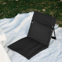 Foldable Camping Chair with Carry Bag Backrest Cushion Chair Oxford Cloth Portable Backrest Chair for Outdoor Picnic Barbecue