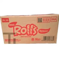 BLIAM 1DUS Nabati Rolls Richeese Richoco (isi 6box x 20pcs) Nabati Wafer Rolls Keju Coklat KEJU 1DUS