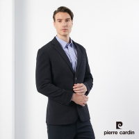Pierre Cardin皮爾卡登 男款 進口素材羊毛混紡針織休閒西裝外套-深丈青 (5195502-39)