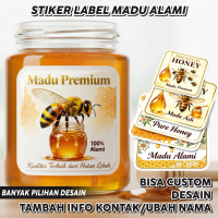 Stiker Label Madu Premium Isi 54 Pcs Sticker Kemasan Madu Alami