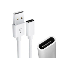 Type-C Female to USB Adapter Charging Cable For Huawei FreeLace pro 2 Honor xSport pro Wireless Earphone M-Pen 2 Stylus Charger