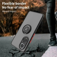 Honor 50 Honor50 NTH NX9 Case Shockproof Magnetic Metal Ring Holder Armor Hard Cover Phone Case for