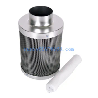 Air Filter Metal Air Filter Air Air Filter Net Set Activated Carbon Filter 45mm Carbon Layer