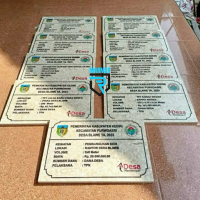 Prasasti Batu Marmer Putih Ukir Motif Finishing Mengkilap Glossy