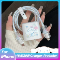 Phone Accessories Cord Cable Winder For iphone 11 12 13 14 20W Fast Charger Protection Case For Apple Adapter Protector Cover
