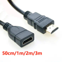 0.5/1/2/3M HDMI Compatible Male TO HDMI Female Protection Extender For DVD Television Players set-top boxe Extension Cord Cable