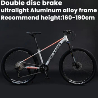 27.5/29inch Aluminum alloy frame Mountain bike Double disc brake 24/27/30speed Shock absorption off-road Mountain Bicycle aldult