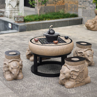 【工廠直銷】可開發票/特惠 免運 桌椅組合 戶外庭院茶几 桌椅 戶外庭院花園仿石雕桌椅組合室外別墅院子露天陽臺茶幾圓桌凳子特惠/開立發票 全館八折 Z1025