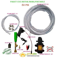 PRTN Alat Steam Cuci Motor Salju Mobil Cuci Ac Doorsmer Portabel 80 Psi QD364OBRAL