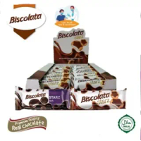 BISCOLATA STARZ MILKY/DARK CHOCOLATE BISCUIT 88G PACK OF 24PCS