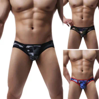 Mens Underwear Sexy Jockstraps Thongs G Strings Camouflage Sexy Men Underwear Gay Cotton Men Thongs Comfortable Briefs Man Boxer
