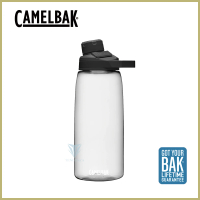 【CAMELBAK】1000ml 戶外運動水瓶 晶透白(RENEW/水壺/磁吸蓋)