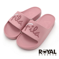 【全館滿額折】 Fila Sleek Slide 2 玫紅 草寫 Logo 休閒 防水 輕量 涼拖鞋 拖鞋 女款 NO.H4227【 4-S326W-555】