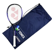 【YONEX】軟網球拍 穿線拍 紫X黑(AIRIDEVI)
