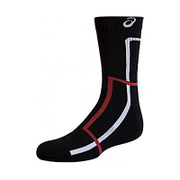 Asics Socks [Z32007-90] 中筒襪 厚底 排球 羽球 運動 厚底 透氣 耐磨 黑白