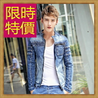 牛仔外套 單寧夾克-流行經典男外套61t30【獨家進口】【米蘭精品】