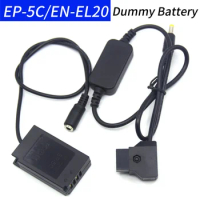 EN-EL20 Dummy Battery EP-5C DC Coupler&amp;D-tap 12-24V Step-Down Power Cable,For Nikon Camera 1J1 1J2 1J3 1S1 1AW1 1V3 P1000