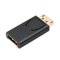 DP1.2 Male to Female Extension Adapter DisplayPort Converter Support 4K 144Hz Video Signal Transmission for Computer