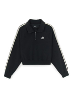 เสื้อสเวตเชิ้ต ผู้หญิง Women S Varsity Sportive Cursive Half Zip Sweatshirts รุ่น 3FMTV1354 50BKS สี