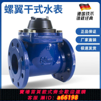 【台灣公司 可開發票】干式水表防凍法蘭大口徑國標可拆卸螺翼式水表水平磁傳動DN80 100