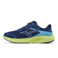 Mizuno 慢跑鞋 Enerzy Runnerz 男鞋 藍 綠 緩衝 透氣 網布 路跑 運動鞋 美津濃 K1GA2410-02