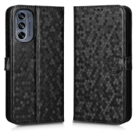 New Style Flip Cover for Motorola MOTO X30 S30 Pro Edge 30 Lite Fusion Neo Ultra Case 3D Wave Point Leather Phone Wallet Card