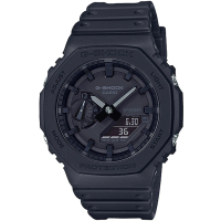 【CASIO 卡西歐】G-SHOCK 八角農家橡樹雙顯手錶(GA-2100-1A1)