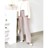 AmanFamily - Flare Pants - Highwaist Flare Pants - Celana Kulot Semi Cutbray Wanita Panjang Casual C