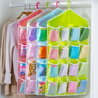 衣柜內衣收納掛袋衣櫥襪子內褲分類收納袋子透明掛式多層格整理袋