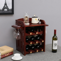 歐式紅酒木架擺件創意葡萄酒架格子家用現代紅酒櫃酒瓶展示架子