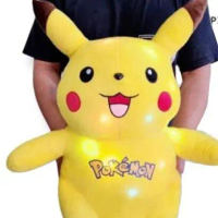 Boneka pokemon pikachu jumbo LED lampu