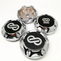 4pcs 68mm Wheel Center Caps for Enkei Car Styling 64mm Auto Rims Emblem Cover Hub Cap 45mm Sticker
