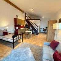 住宿 Penthousewohnung Leingarten mit atemberaubendem Ausblick