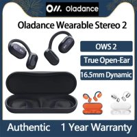 Original Oladance OWS 2 Open Ear Earphone Bluetooth 5.3 Wireless Headphone Dual 16.5mm Dynamic Drivers Outdoor Sports Earbuds