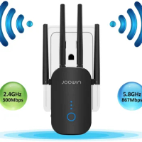 JOOWIN 1200Mbp WiFi Extender Signal Booster for Home WiFi Repeater Dual Band 2.4 &amp; 5GHz JW-WR768AC