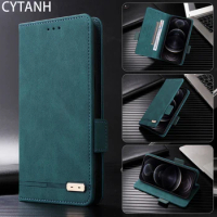 For Samsung Galaxy Z Fold 5 5G Fusion Flip PU Leather Wallet Magnetic Buckle Case For Samsung Z Fold5 Anti-Fall Phone Coque