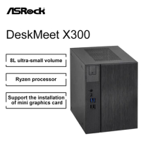 ASRock DESKMEET X300 AMD 128GB DDR4 USB 3.2 support AMD Ryzen 4000 G/5000G/3000/2000 series sata3 m.2 SATA3 ALC897 X300M-STX AM4