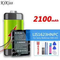KiKiss rechargeable Battery LIS1623HNPC For Sony Walkman NW-A35 NW-A45 NW-A46 NW-A47 NW-A55 NW-A56 NW-A57 NW-A105 NW-A106