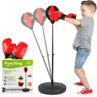 Punching Bag For Kids Boxing Set Includes Kids Boxing Gloves and Boxing Bag Standing Base For Boys and Girls Ages 3-8 Years Old