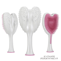 英國正版ANGEL 2.0天使梳-白色粉紅梳齒/原裝進口/耐熱 抗菌 抗靜電細緻的質感/尺寸 19.5 cm