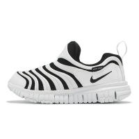 Nike 童鞋 Dynamo Free PS 中童 白 黑 毛毛蟲鞋 休閒鞋 無鞋帶 IB7245-100