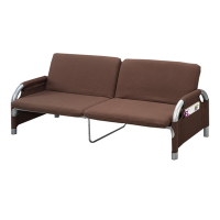 文創集 皮伊德簡約風透氣棉麻布雙人展開式沙發椅/沙發床(二色可選)-188.5x67x75cm免組