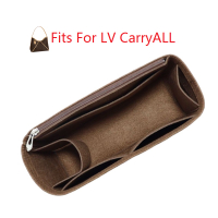 เหมาะสำหรับ CarryAll PM MM Felt Cloth Insert Bag Organizer Makeup Handbag Organizer Travel Inner Cosmetic Mommy Bags